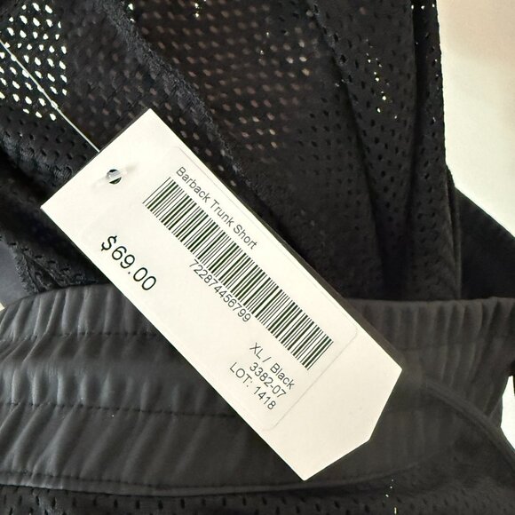 Nasty Pig Black Men's Size XL Barback Mesh Pocket Trunk Short - Picture 6 of 6